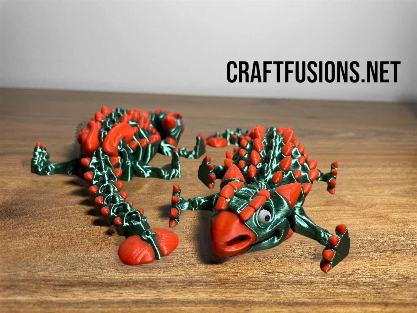 Articulating Ankylosaurus Skeleton - 3D Printed Dinosaur Decor by Flexi Factory