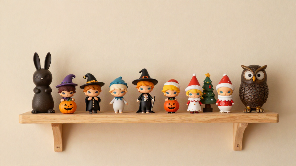 How to Build a Holiday-Ready Shelf With Halloween and Christmas Minis