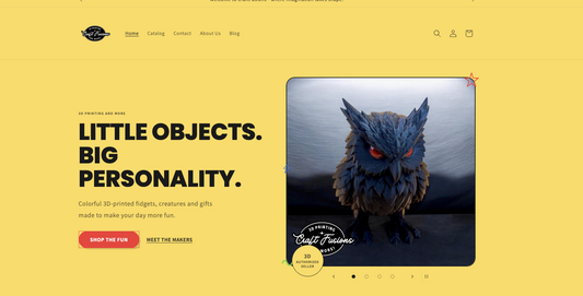Website Update, New design, Same Great 3D printed items, fidgets and more