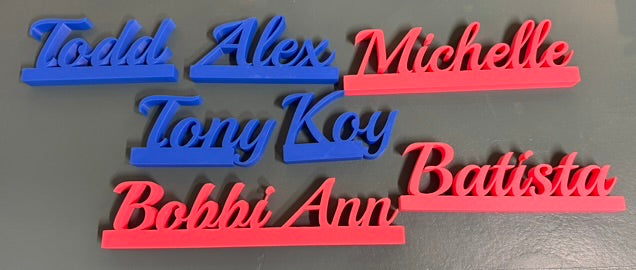 Custom 3D Printed Name Plate – Personalized Desk Decor