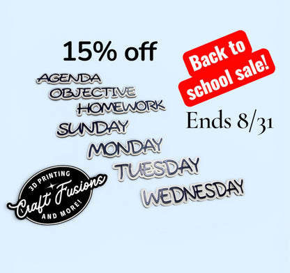 Back‑to‑School Magnetic Word Signs – Perfect for Classrooms & Homeschool Spaces