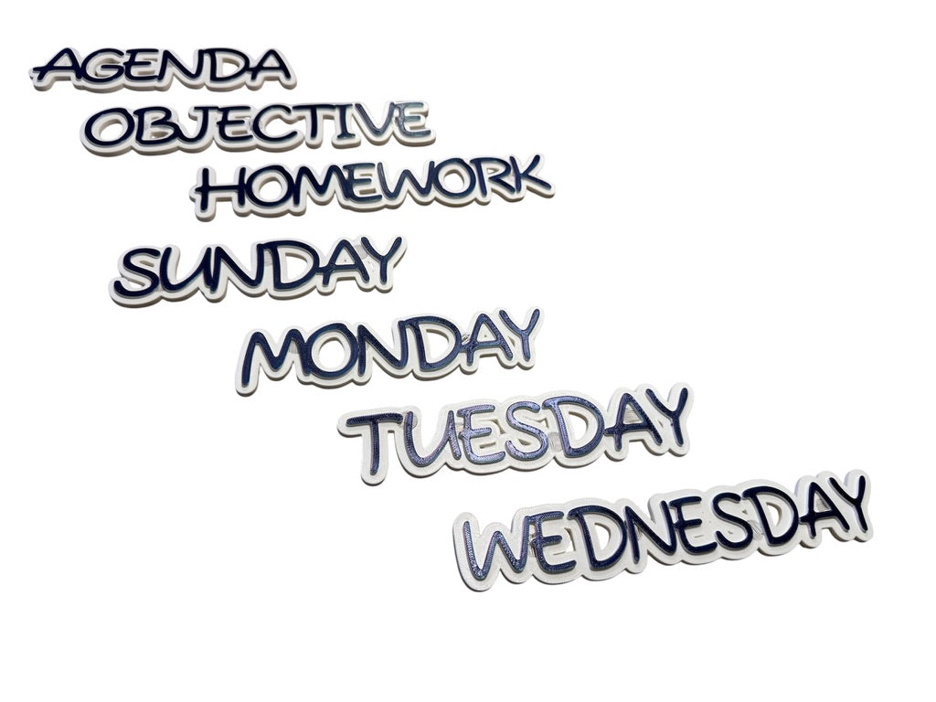 Back‑to‑School Magnetic Word Signs – Perfect for Classrooms & Homeschool Spaces