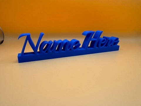 Custom 3D Printed Name Plate – Personalized Desk Decor