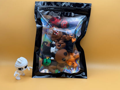 Halloween Mini Figurine Set – 6 Spooky Characters | 3D Printed Collectibles