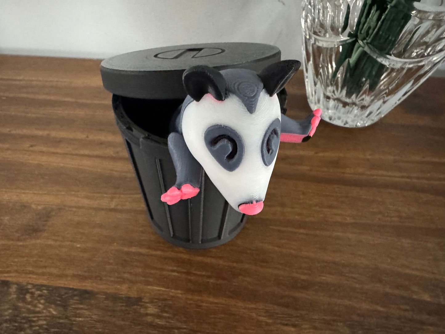 Opossum with Included free Trash Can