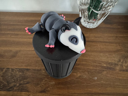 Opossum with Included free Trash Can