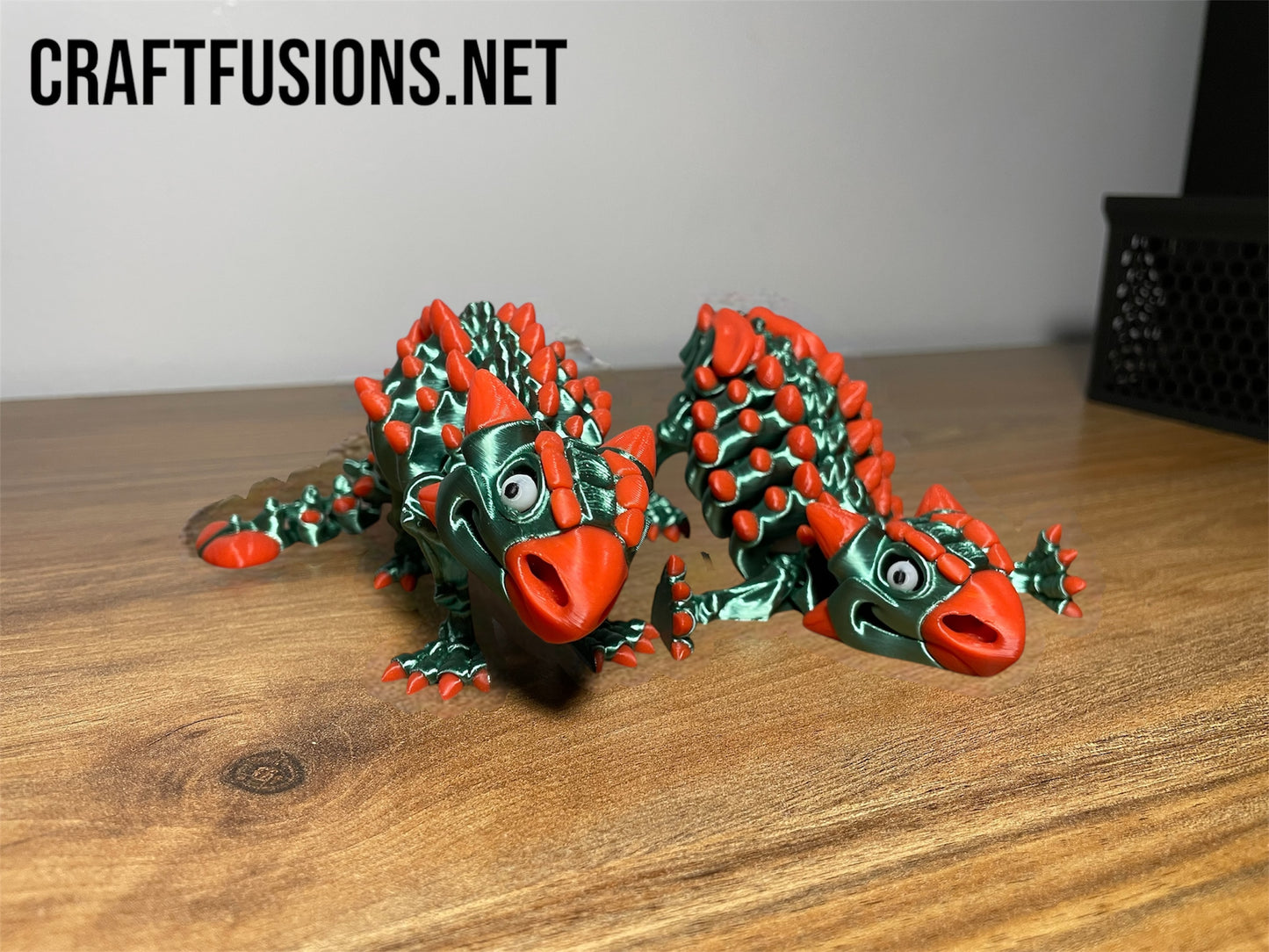 Articulating Ankylosaurus Skeleton - 3D Printed Dinosaur Decor by Flexi Factory