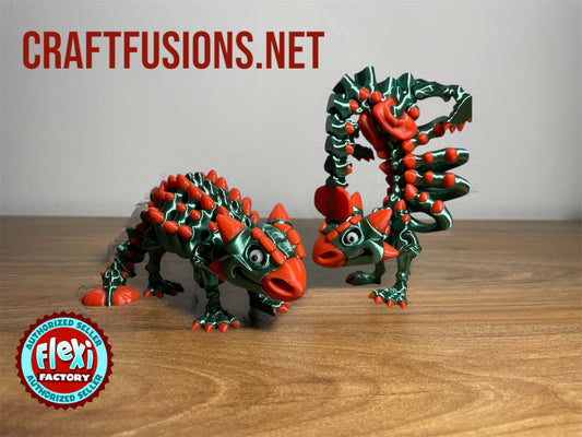 Articulating Ankylosaurus Skeleton - 3D Printed Dinosaur Decor by Flexi Factory
