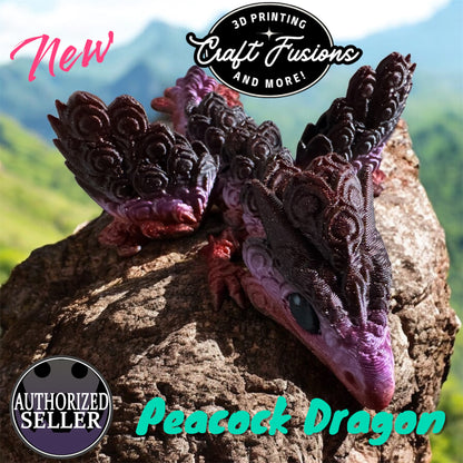 Peacock Dragon - With or with out wings!