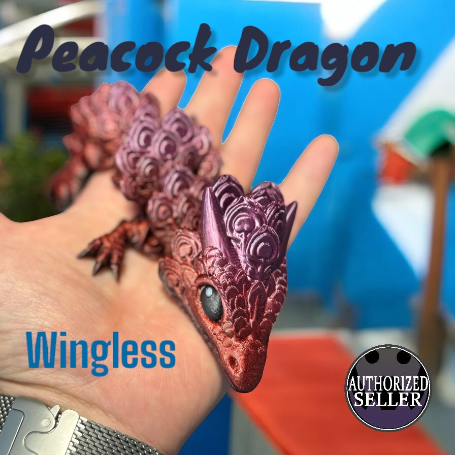 Peacock Dragon - With or with out wings!