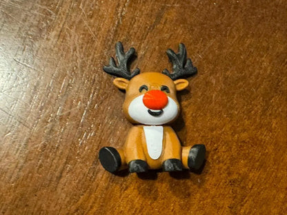 Stocking Stuffer Set – 6 3D Printed Christmas Fidget Toys, Santa, Grinch, Gingerbread, Rudolph, Frosty...