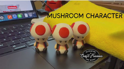 Mushroom Character Clicker Toy – Video Game Inspired Collectible